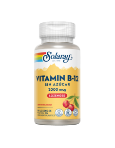 Vitamin B-12 2000 mcg - Sin azúcar -  90 lozenges