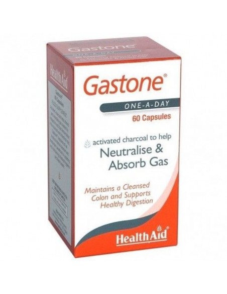 Gastone,Carbon Activado,Health Aid,60 Capsulas.