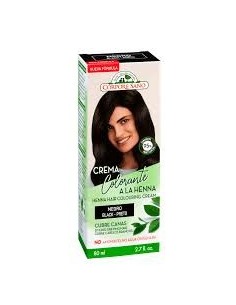 Crema Colorante Cubre canas a la Henna Negro, 80ml