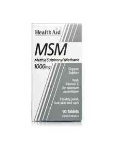 MSM 1.000 mg (Metilsulfonilmetano) + Vitamina C,90 Comprimidos 2