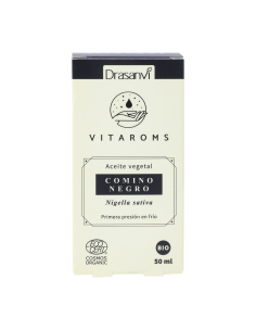 Aceite Vegetal Comino Negro Primera Presión En Frio Bio, 50ml