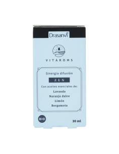 Sinergia Difusión Zen Con Aceites Esenciales Bio, 30ml