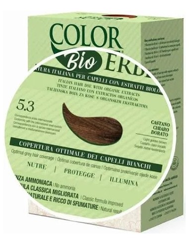 Tinte Color Erbe Bio 5.3 Castaño Claro Dorado
