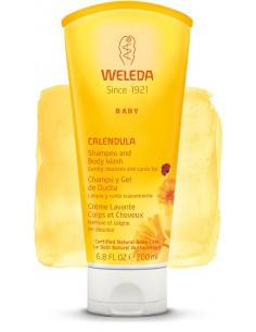 Weleda Champú y Gel de Ducha de Caléndula Bebé,200ml