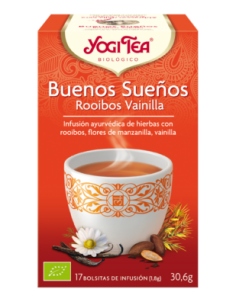 Yogitea buenos sueños rooibos vainilla. 17 bolsitas.
