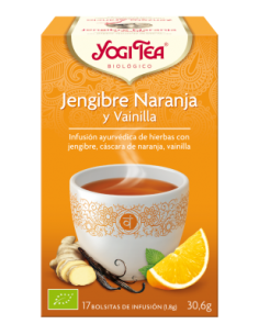 Yogitea Jengibre,Naranja y vainilla. 17 bolsitas