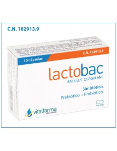Lactobac Simbiótico 10 Capsulas.