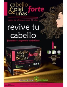 Cabello,Piel y Uñas Forte, 12 viales 2